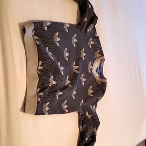 Adidas Sweashirt, Medium, Black and Grey